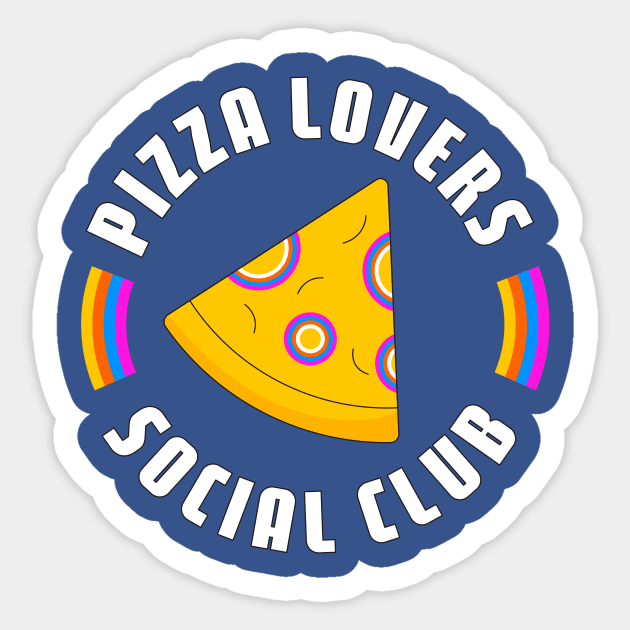 Pizza lover club Sticker by nubikini